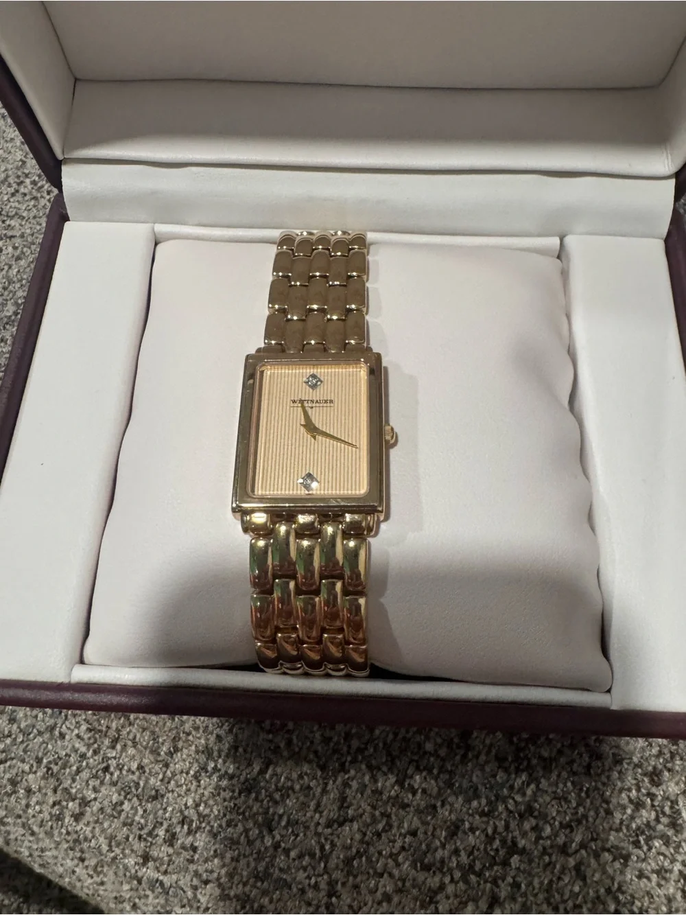 Women’s Gold-Tone Square Dial Bracelet Watch by Wittnauer